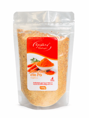 Cenoura em pó orgânica 100g