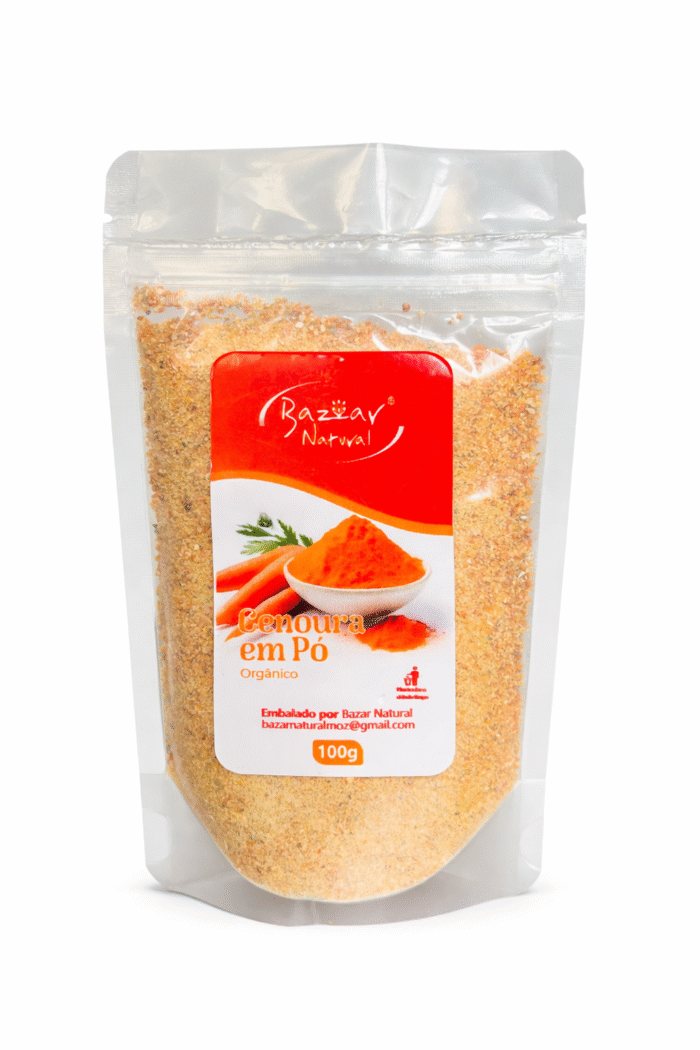 Cenoura em pó orgânica 100g