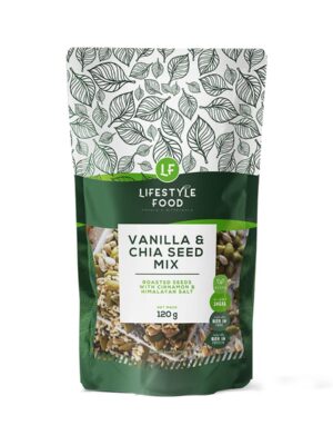 VANILLA E CHIA SEED MIX ROASTED SEEDS WITH CINNAMON E HIMALAYAN SALT
