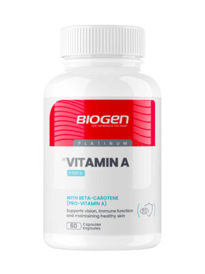 VITAMIN A VITH BETA CAROTENE5000IU 60CAPS