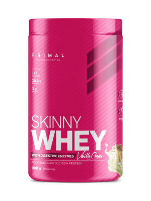 SKINNY WHEY WITH DIGESTIVE ENZIMES VANILLA CREAM