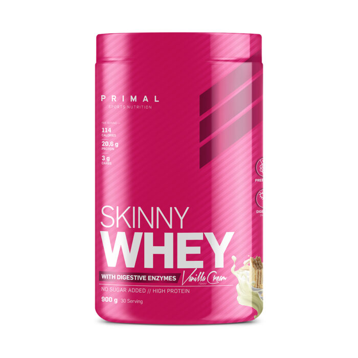 SKINNY WHEY WITH DIGESTIVE ENZIMES VANILLA CREAM