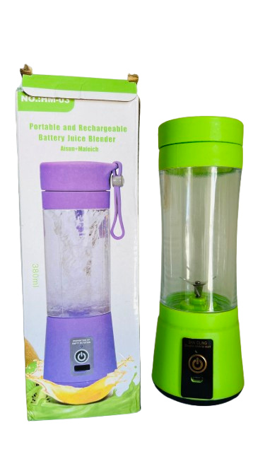 PORTABLE AND RECHARGEABLE BATTERY JUICE BLENDER