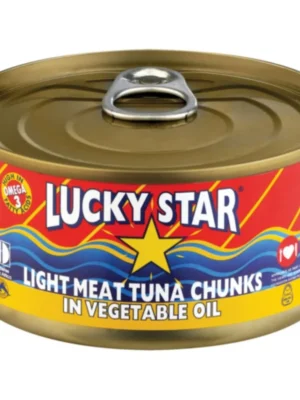 LIGHT MEAT TUNA CHUNKS IN VEGETABLE OIL 170G
