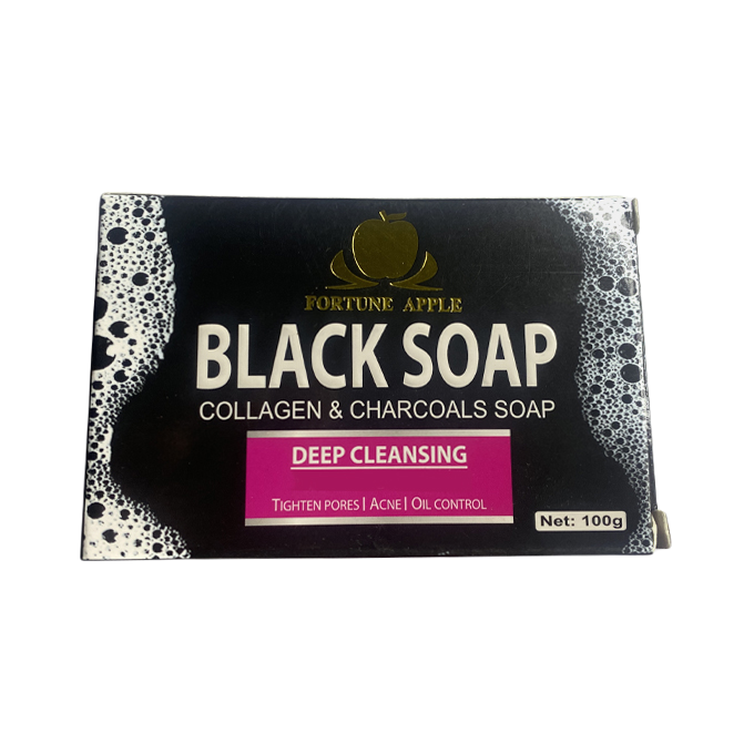 Black Soap  collagen e charcoal Soap 100g