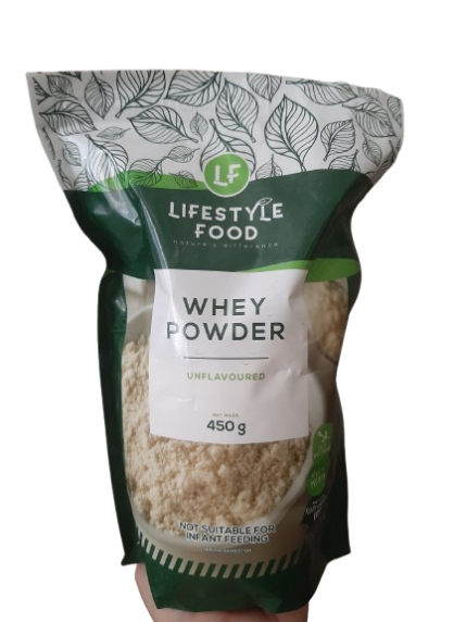 WHEY POWDER UNFLAVOURED 450G