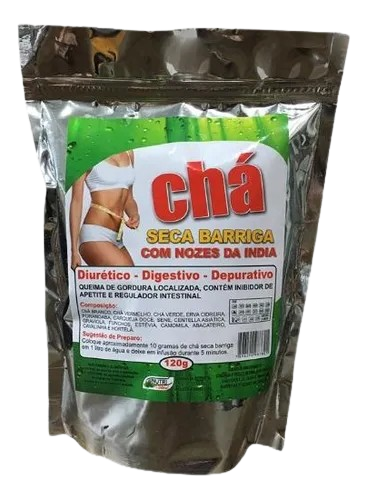 CHA SECA BARRIGA COM NOZES DA INDIA