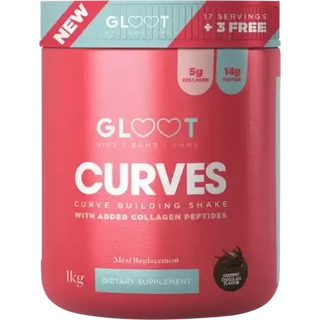 GLOOT CURVES BUILDING SHAKE GOUMET CHOCOLATE FLAVOUR 1KG