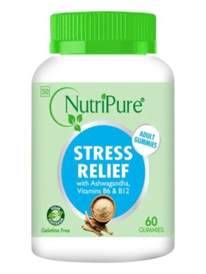 STRESS RELIEF WITH ASHWAGANDHA,VITAMIN B6 & B12
