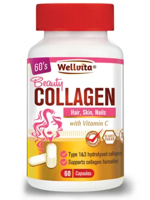 Beauty COLLAGEN Hair,Skin,Nails with Vitamin C 60 Capsules
