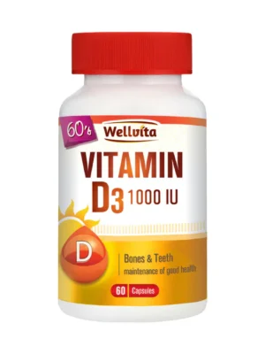 VITAMIN D3 1000 IU BONES & TEETH 60 Capsules