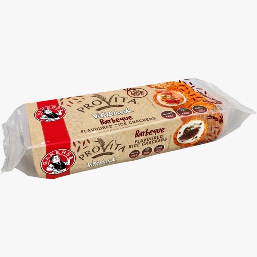 barbeq PROVITA OVEN BAKED VITASNASCK BARBEQUE FLAVOURED RICE CRACKERS