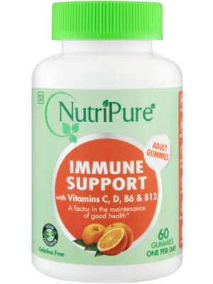 NUTRIPURE IMMUNE SUPPORT WITH VITAMINS C,D,B6 E B12 60 CAPSULAS