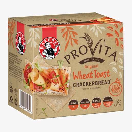 PROVITA OVEN BAKED ORIGINAL WHEAT TOAST CRACKERBREAD