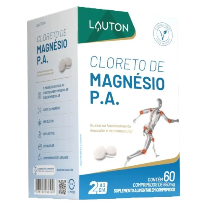 CLORETO DE MAGNESIO P.A 650MG 60 CAPSULAS