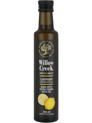 WILLOW CREEK LEMON FLAVOURED OLIVE OIL MADE WITH EXTRA VIRGIN 250ML