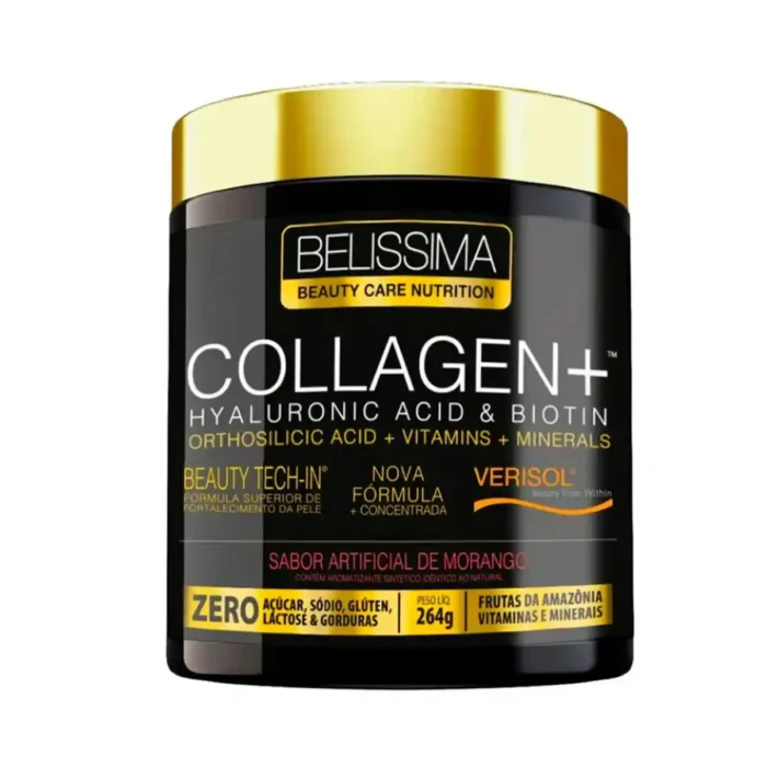 COLAGENO + HYALURONICO ACID E BIOTIN 264G SABOR ARTIFICIAL DE MORANGO