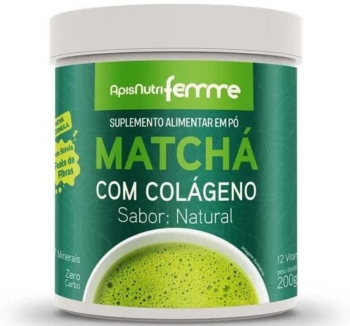 MATCHA COM COLAGENO SABOR NATURAL 200G
