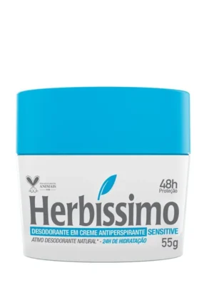 HERBISSIMO  DESODORANTE EM CREME ANTIPERSPIRANTE AZUL 55G