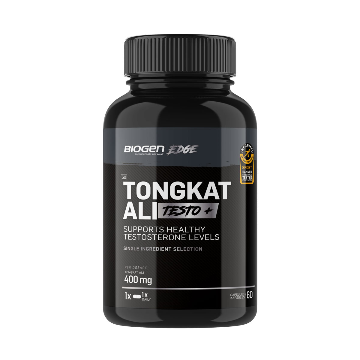 TONGKAT ALI TESTO+400mg 30 CAPSULES - Naru