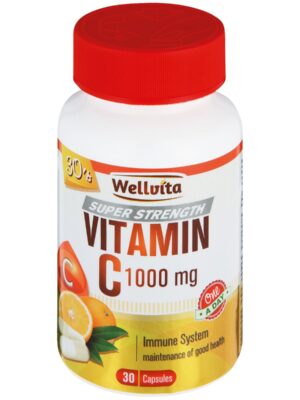 VITAMIN C 1000mg SUPER STRENGTH 30 CAPSULES