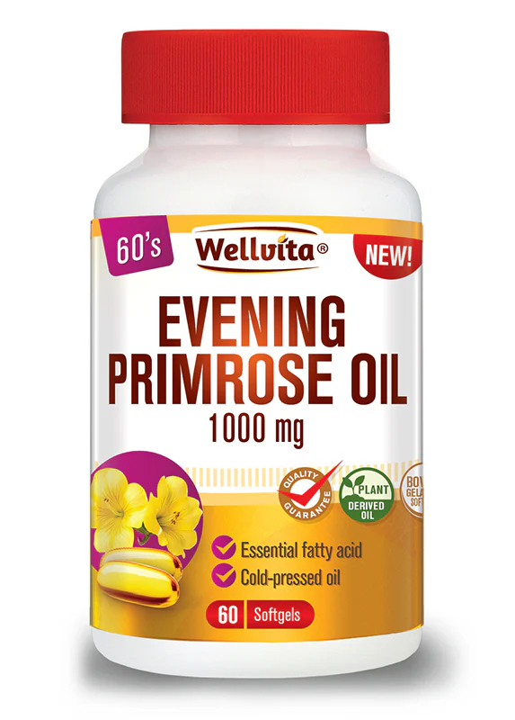 EVENING PRIMROSE OIL 500mg with Vitamin E 60 Softgel