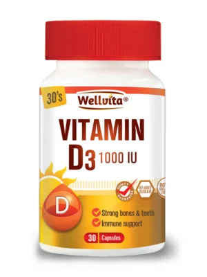 VITAMIN D3 1000IU BONES 30CAPSULES