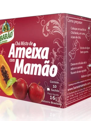 Chá de Ameixa com Mamão Barão 16g