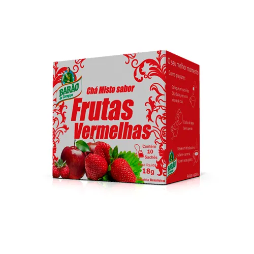 Barão do Cotegipe Chá Misto Sabor Frutas Vermelhas 13g c/10