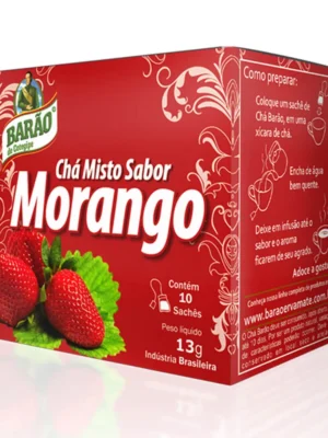 Chá Misto Sabor Morango Barão