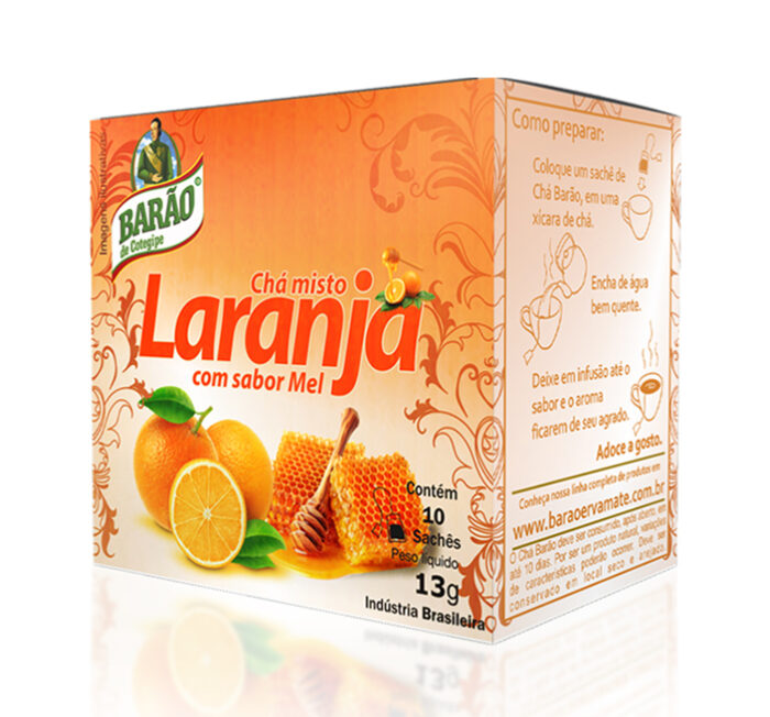 Chá de Laranja com Mel Barão 13g