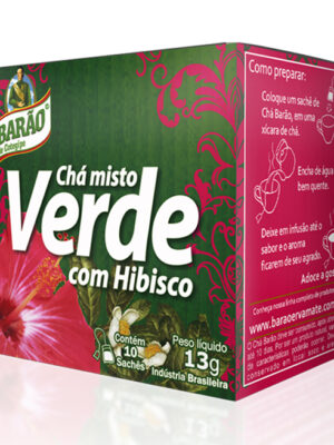 Chá Verde Com Hibisco13g
