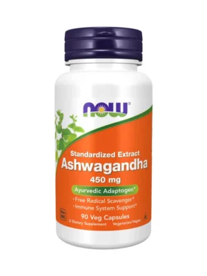 Now Ashwagandha 450mg 90 Cápsulas Vegetais