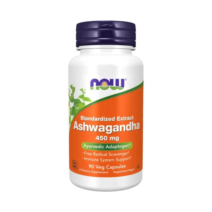 Now Ashwagandha 450mg 90 Cápsulas Vegetais