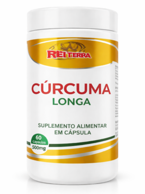 Cúrcuma Longa - 60 cápsulas 500mg - Rei Terra