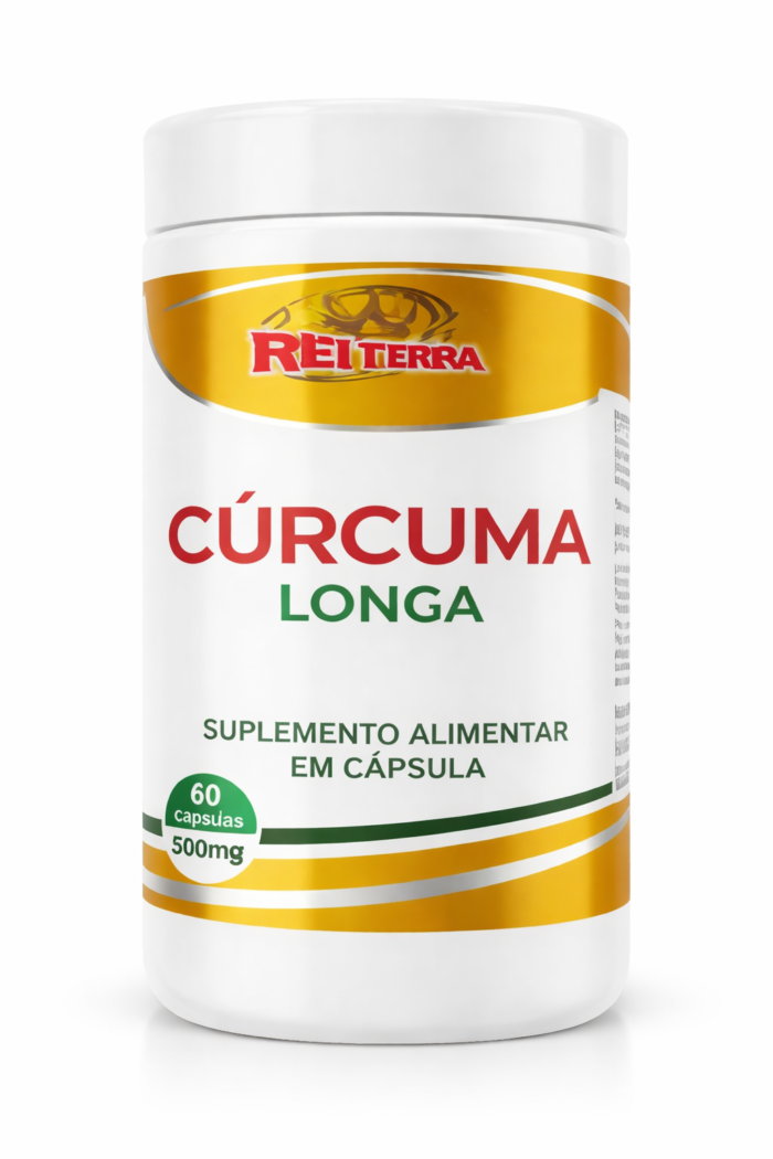 Cúrcuma Longa - 60 cápsulas 500mg - Rei Terra