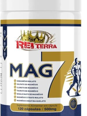 Magnésio 7 Em 1 Malato Taurato Cloreto 500mg 120cps