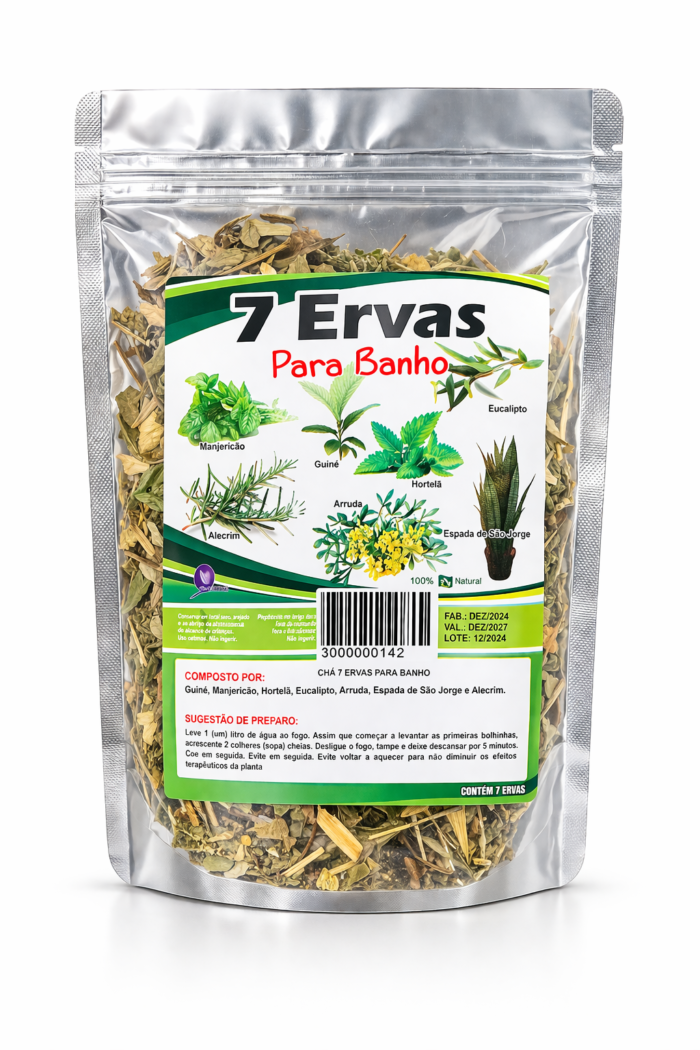 Chá 7 ervas para banho
