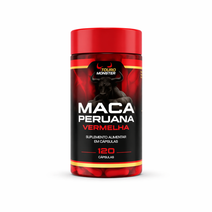 A Maca Peruana Vermelha Touro Monster (120 cápsulas)