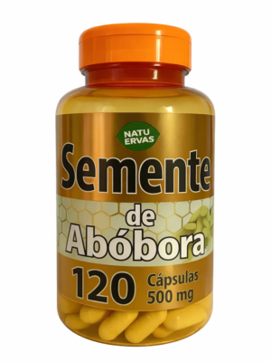 Semente de Abobora Natu Ervas - 120 Cápsulas