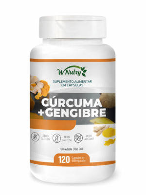 Cúrcuma + Gengibre WNutry 120CAPSULAS