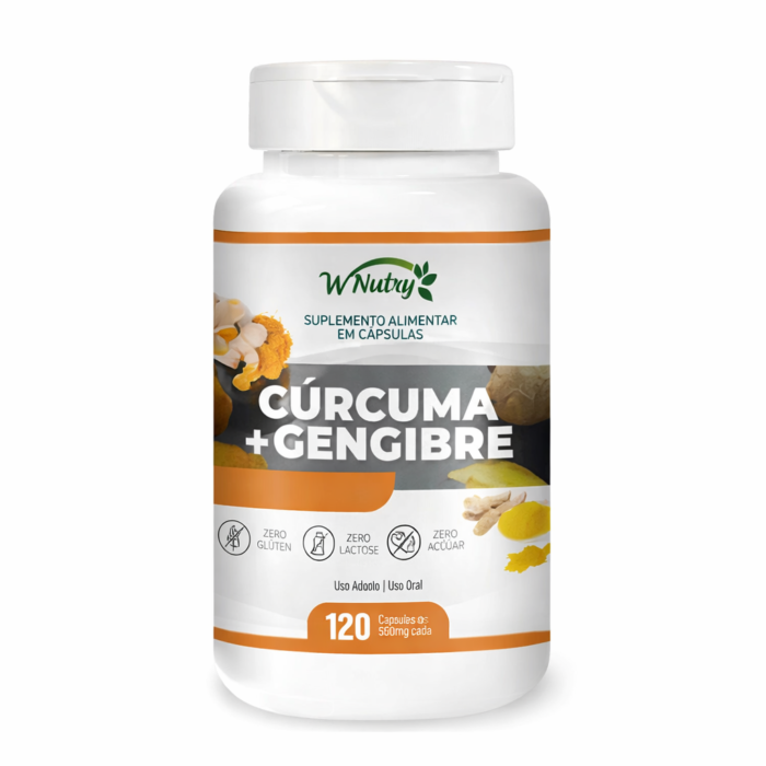 Cúrcuma + Gengibre WNutry 120CAPSULAS