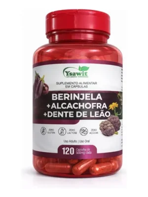 Berinjela + Alcachofra + Dente-de-Leão 120capsulas