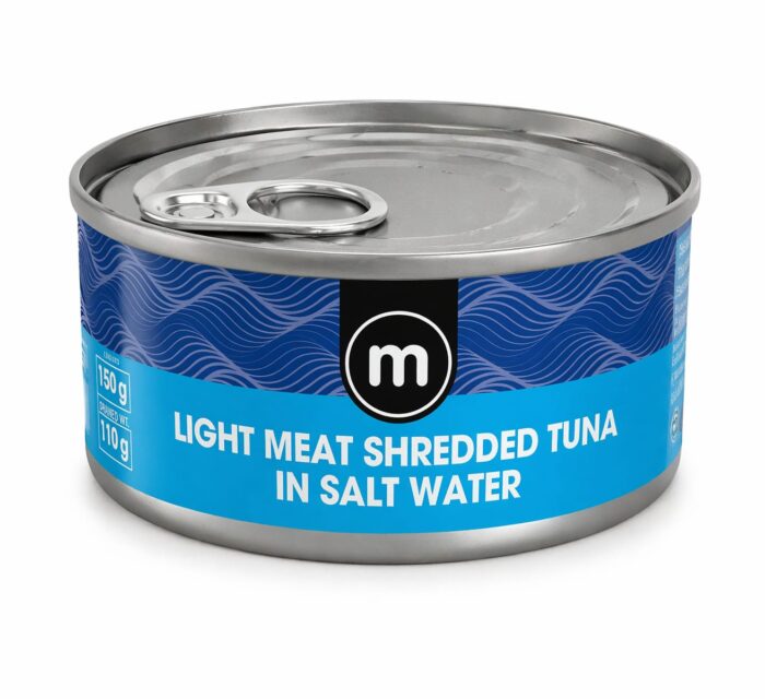LIGHT MEAT SHREDDED TUNA IN SALT WATER 170g