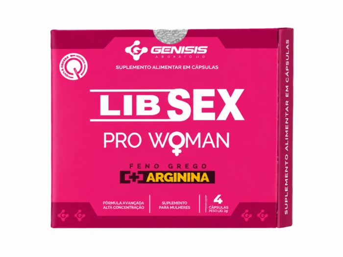 GENISIS LIB SEX PRO WOMAN FENO GREGO+ARGININA 4 CAPSULAS