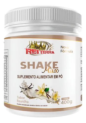 REI TERRA SHAKE MAX SABOR BAUNILHA 400G