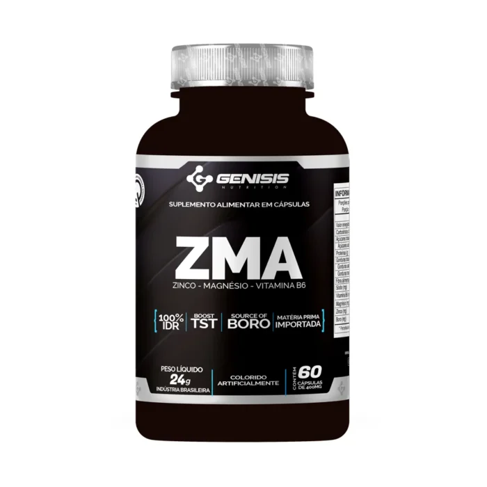 GENISIS ZMA ZINCO-MAGNESIO-VITAMINA B6 60 CAPSULAS 500MG
