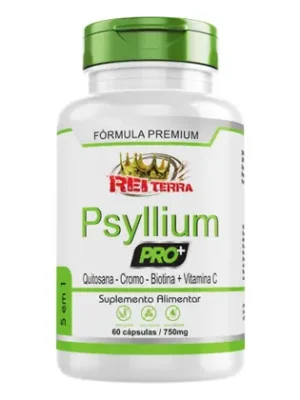 Psyllium Pro 750mg 120cps Quitosana - Cromo - Biotina - VItamina C - N&S