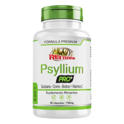 Psyllium Pro 750mg 120cps Quitosana - Cromo - Biotina - VItamina C - N&S