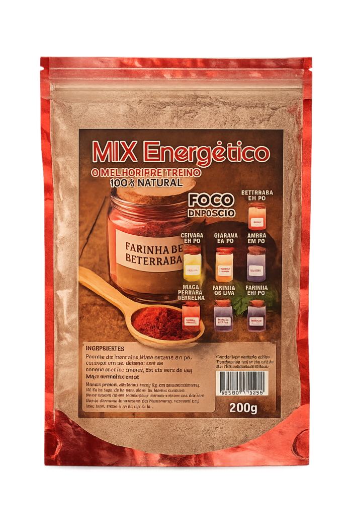 MIX Energético pré-treino natural